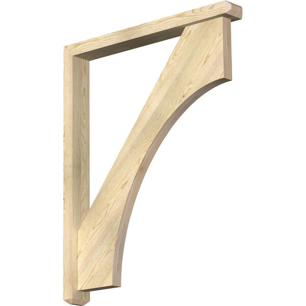 Ekena Millwork Westlake Craftsman Rough Sawn Bracket w/ Offset Brace, Douglas Fir, 4"W x 34"D x 42"H BKT0402X34X42WTL04RDF - main